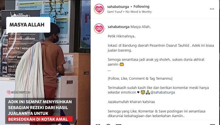 Bocah Penjual Basreng Sedekah Diam-diam di Daarut Tauhid, Begini Respons Aa Gym