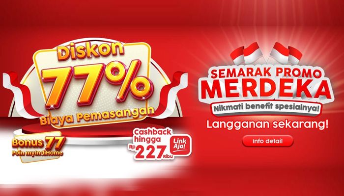 Bertabur Diskon, IndiHome Jabar Hadirkan Varian Paket Promo 77 Persen Kemerdekaan