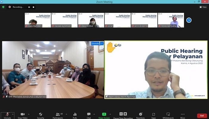  KPP Pratama Cibeunying Terima Kritik dan Saran dari Publik lewat Public Hearing
