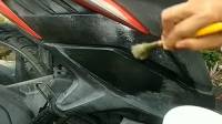 Cara Mudah Menghitamkan dan Mengkilatkan Body Motor Lama Seperti Baru, Hanya Modal 10 Ribu
