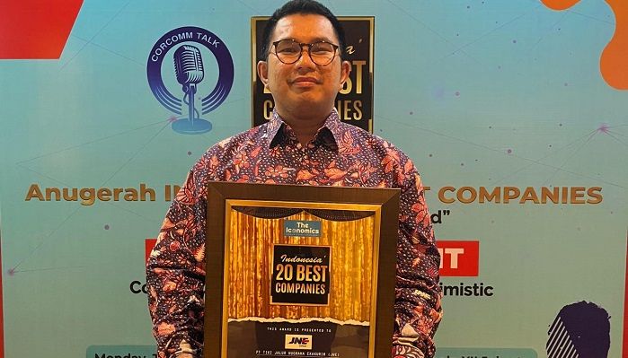 JNE Raih Kategori Courier Service dalam Penghargaan Indonesia 20 Best Companies