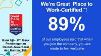 bank bjb Raih Sertifikasi Great Place to Work