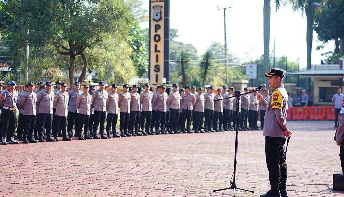 Polresta Bandung Gelar Apel Kesiapan dan Pendistribusian Dukungan Anggaran