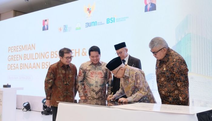 Usung Konsep Green Building, Gedung Landmark BSI Aceh Diresmikan Wapres