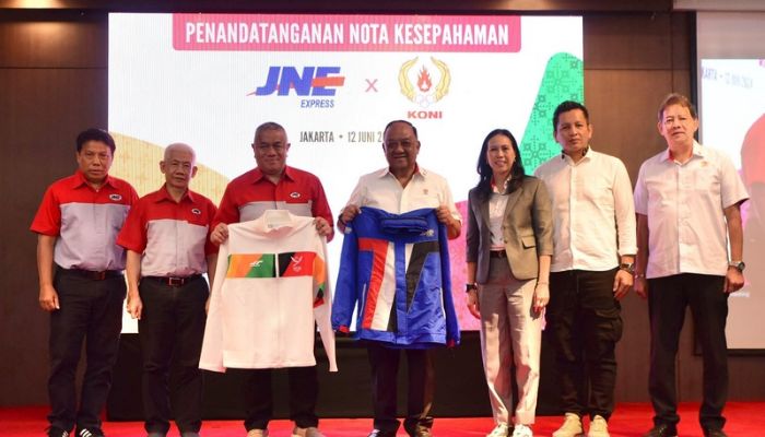 JNE dan KONI Tandatangani Nota Kesepahaman untuk Pengembangan Olahraga Nasional
