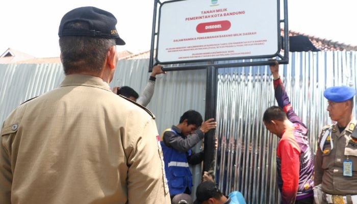 21 Tahun Tak Bayar Sewa! Bangunan di Jalan Bengawan Akhirnya Disegel Pemkot Bandung