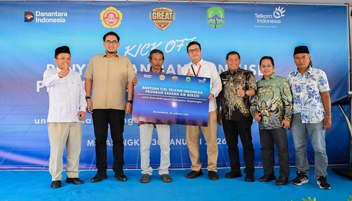 Telkom Gelar Kick-Off Program TJSL, Dorong Penyediaan Air Bersih di Majalengka