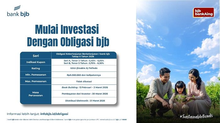 Perkuat Pembiayaan Berkelanjutan, bank bjb Rilis Obligasi Keberlanjutan I Tahap II Tahun 2026