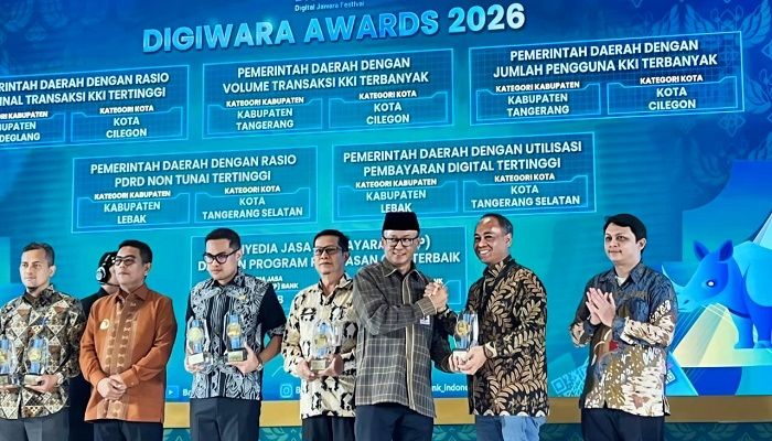 Konsisten Perluas Layanan QRIS, bank bjb Raih Penghargaan DIGIWARA 2026 