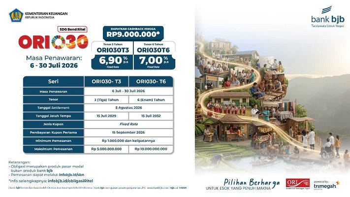 bank bjb Hadirkan ORI030, Pilihan untuk Membangun Masa Depan Lebih Sejahtera