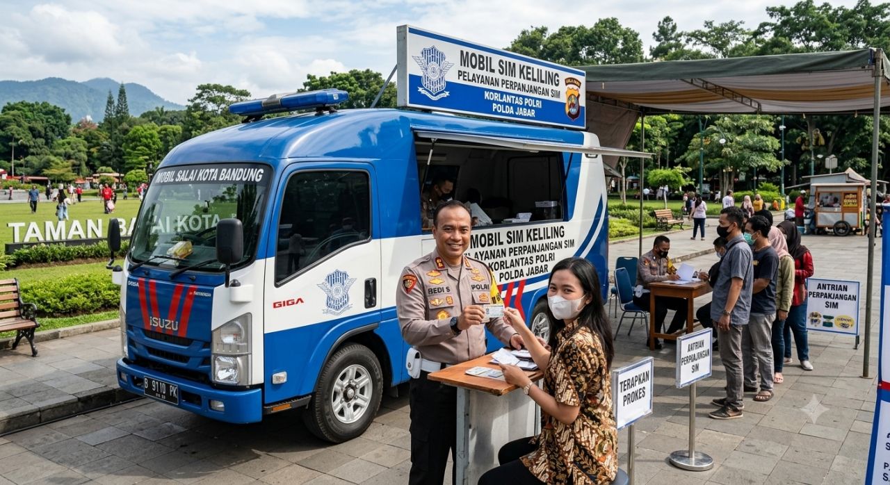 Jadwal SIM Keliling Bandung 2026, Cek Lokasi Layanan Senin hingga Minggu