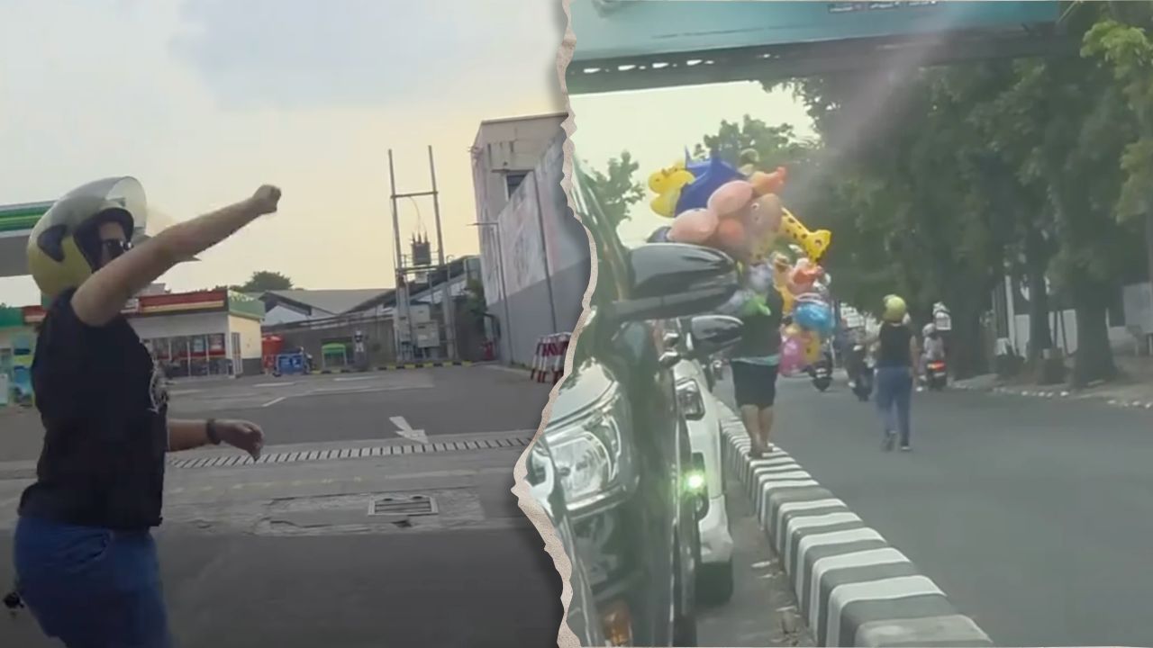Viral Teteh-Teteh di Bandung Hadang Pemotor Lawan Arah, Aksinya Tuai Sorotan